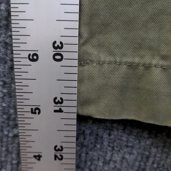 Banana Republic Men's Gavin Chino Pants Green 32x32 Flat Front Regular Straight - Picture 12 of 12